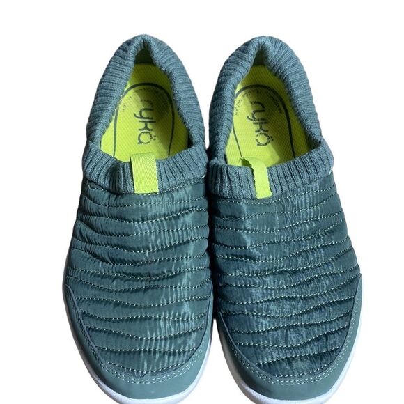 Ryka ascent 2 slip on sneakers green quilted water repellent 7 Gorpcore - Picture 3 of 8